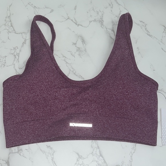 NWT Fashion Nova Plum Vital Goddess Sports Bra in Infinity Seamless - Picture 4 of 6